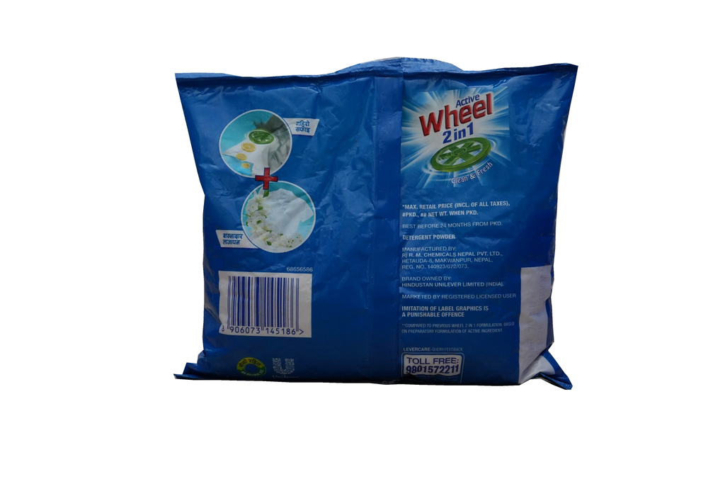 ACTIVE WHEEL 2 IN 1 CLEAN & FRESH DETERGENT BLUE PACK